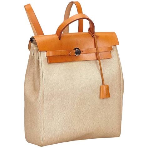 hermes toile canvas bag|hermes canvas backpack.